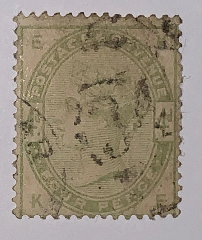 Travelstamps: Великобритании марки Скотт #103 б/у, NG, номер гашение «34» - Изображение 2 из 4