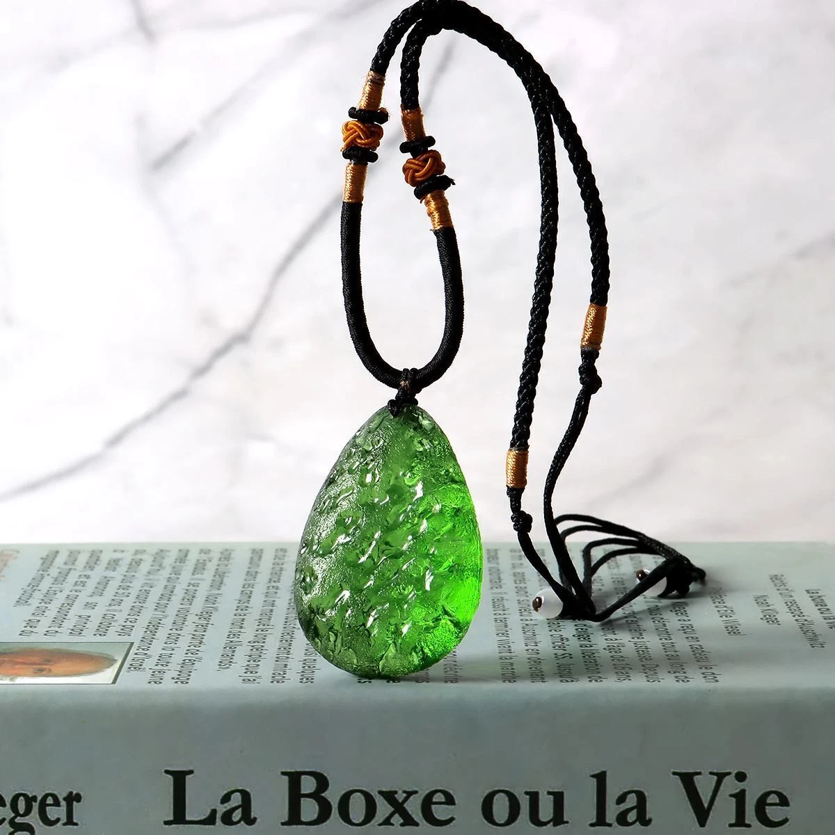 Couples color deals stone necklace