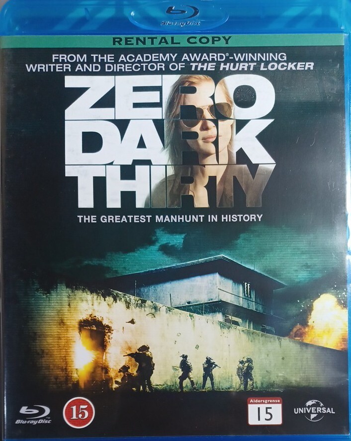ZERO DARK THIRTY BLU-RAY NEW SEALED  SWEDISH IMPORT WITH ENGLISH LANGUAGE