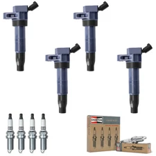 Ignition Coil + Champion Spark Plug Set for 2009-2013 Kia Forte 2.0L UF611