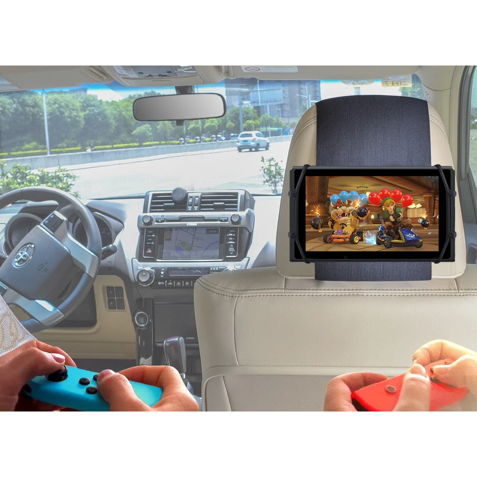 Car Headrest Mount Car Holder for Nintendo Switch and Kindle Tablets 7-10 Inch - Image 2 of 4