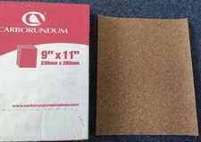 50 Pcs New Carborundum Abrasive Paper 9" x 11" Aluminum Oxide Open D08110