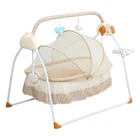 Bluetooth Electric Auto-Swing Baby Cradle Crib Infant Rocker Cot with Remote