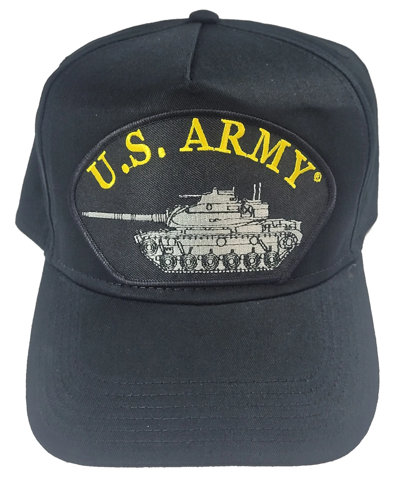 US ARMY WITH M60 TANK HAT CAP VETERAN RETIRED ARMOR TANKER PATTON