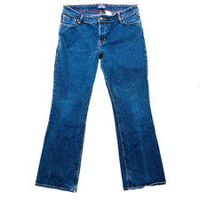 Levi Strauss Juniors Jeans Size 15 Blue Stretch Low Rise Slim Bootcut Cotton VTG