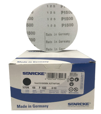 150 mm 6 Zoll Schleifscheiben Film STARCKE Schleifpapier Einfache Pads Körnung 80-3000 HQ