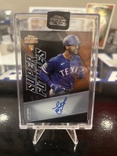 2021 Topps Chrome Black Certified Auto LEODY TAVERAS ROOKIE #/25 Texas RANGERS