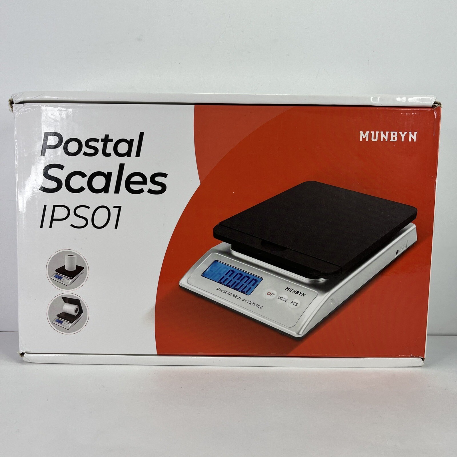 Munbyn Postal Scale IPS01 30kg Capacity LCD Display CE RoHS READ
