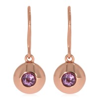 Xen OhrhäNger Mit Pink Amethyst Ca. 0,60 Ct. RosèVergoldet