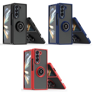 Shockproof Magnetic Ring Kickstand Rotatable Case for Samsung Galaxy Z Fold 6