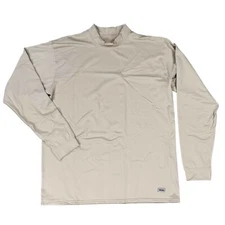 NEW Base Layer XGO Shirt XL Tan Thermal Long Sleeve Mock Turtleneck US Military