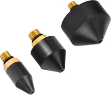 Kodilin 3PCS 1/8-Inch Rubber Tip Set for Air 3pcs 1/8" Tips, Black 