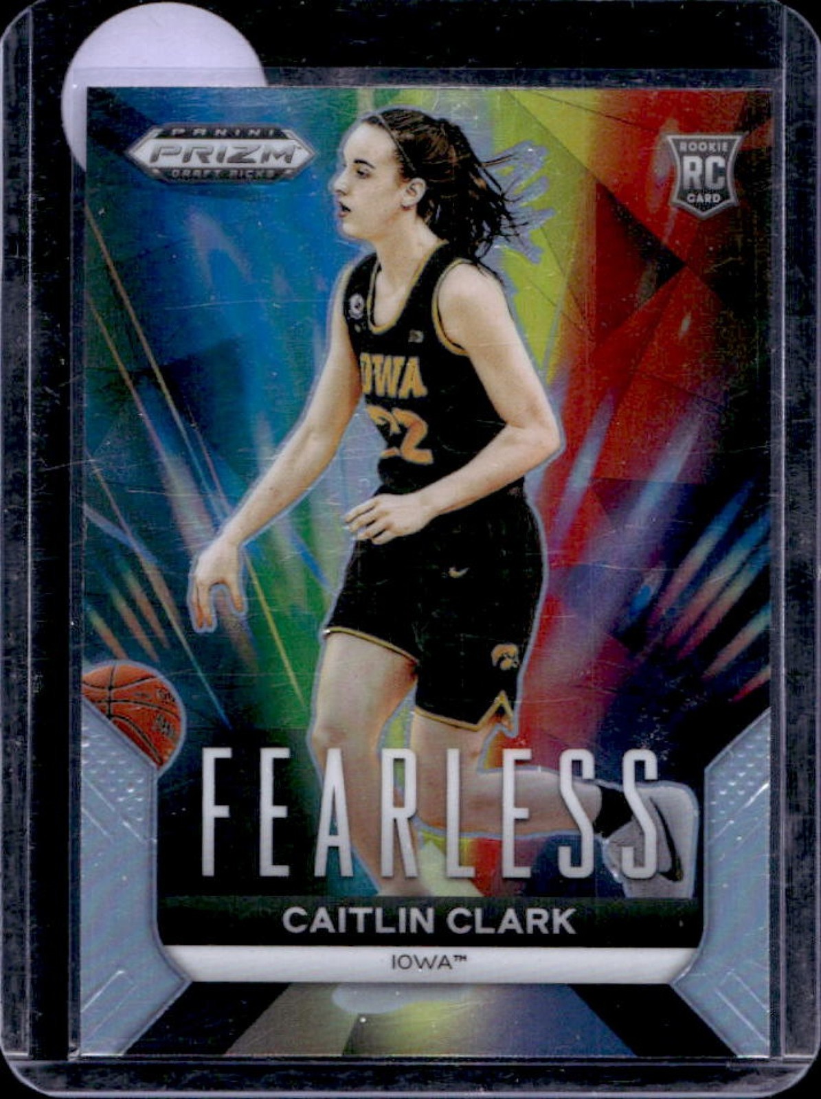 2024 Prizm Draft Picks Collegiate Caitlin Clark Fearless RC Silver #24 Hawkeyes