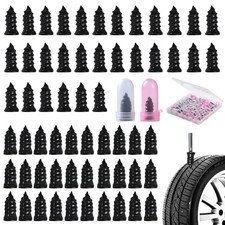 60 Pcs Tire Repair Screws, Tire Repair Rubber Nail, Screw in Tire Plugs,Quick