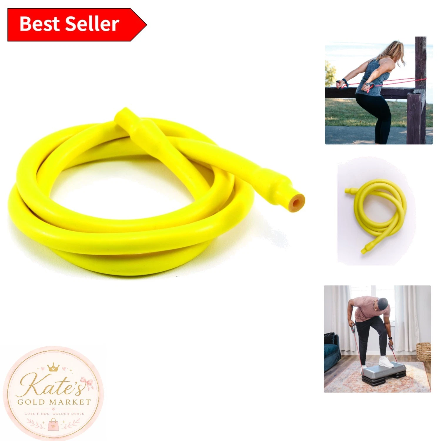 Portable 5-Foot Resistance Cable - Ideal for Injury Rehab and Muscle Activation