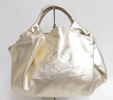 Authentic LOEWE Anagram Nappa Aire Leather Hand Bag  S#46871