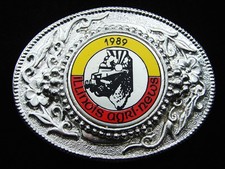 RF15172 NOS VINTAGE 1989  ILLINOIS AGRI-NEWS  COMMEMORATIVE BELT BUCKLE
