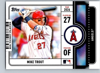 2026 Topps Series 1 Big Ticket- Mike Trout | eBay