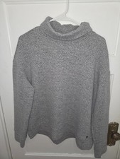 The American Outdoorsman For Women Long Sleeve Cowl Neck Sweater Top Sz Lg Gray