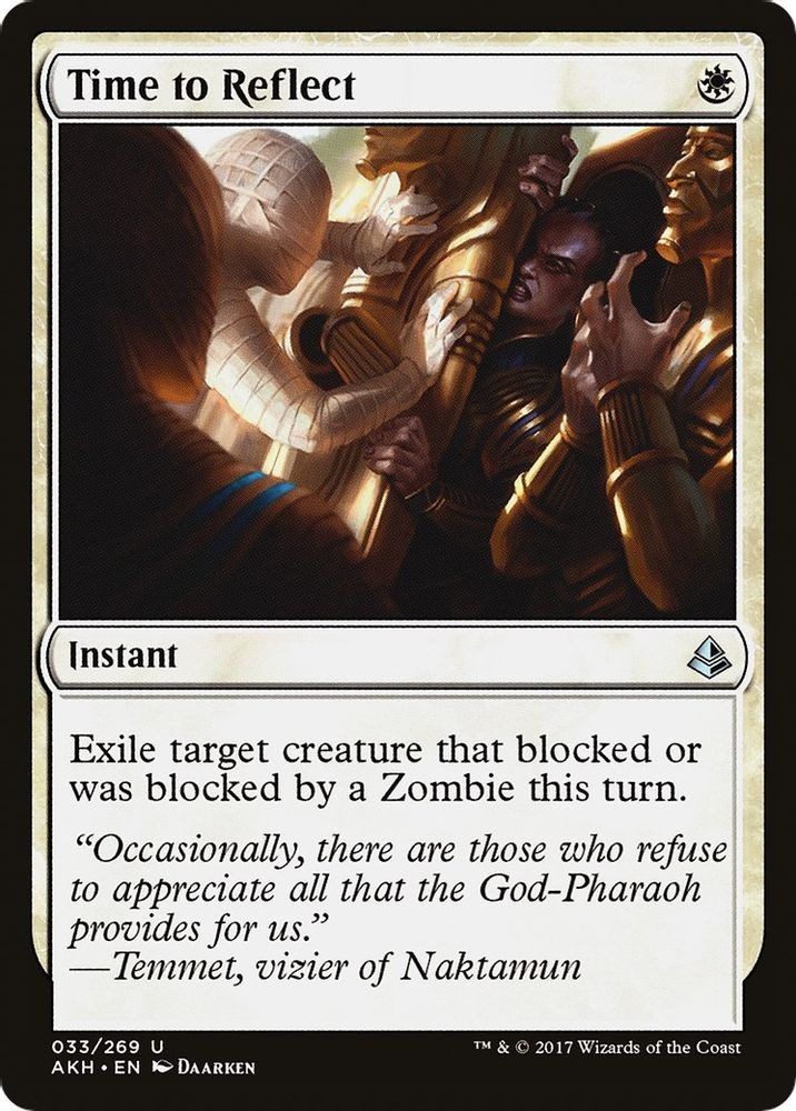 2017 Magic: The Gathering: Amonkhet - Time to Reflect (#33, U, Near Mint)