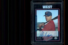 2005 Topps Chrome Black Refractors Kevin West FY AU Auto /200 #231