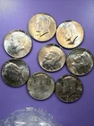 8x 1964 Kennedy Half Dollars – 90% Silver – 2.89 oz ASW – No Reserve