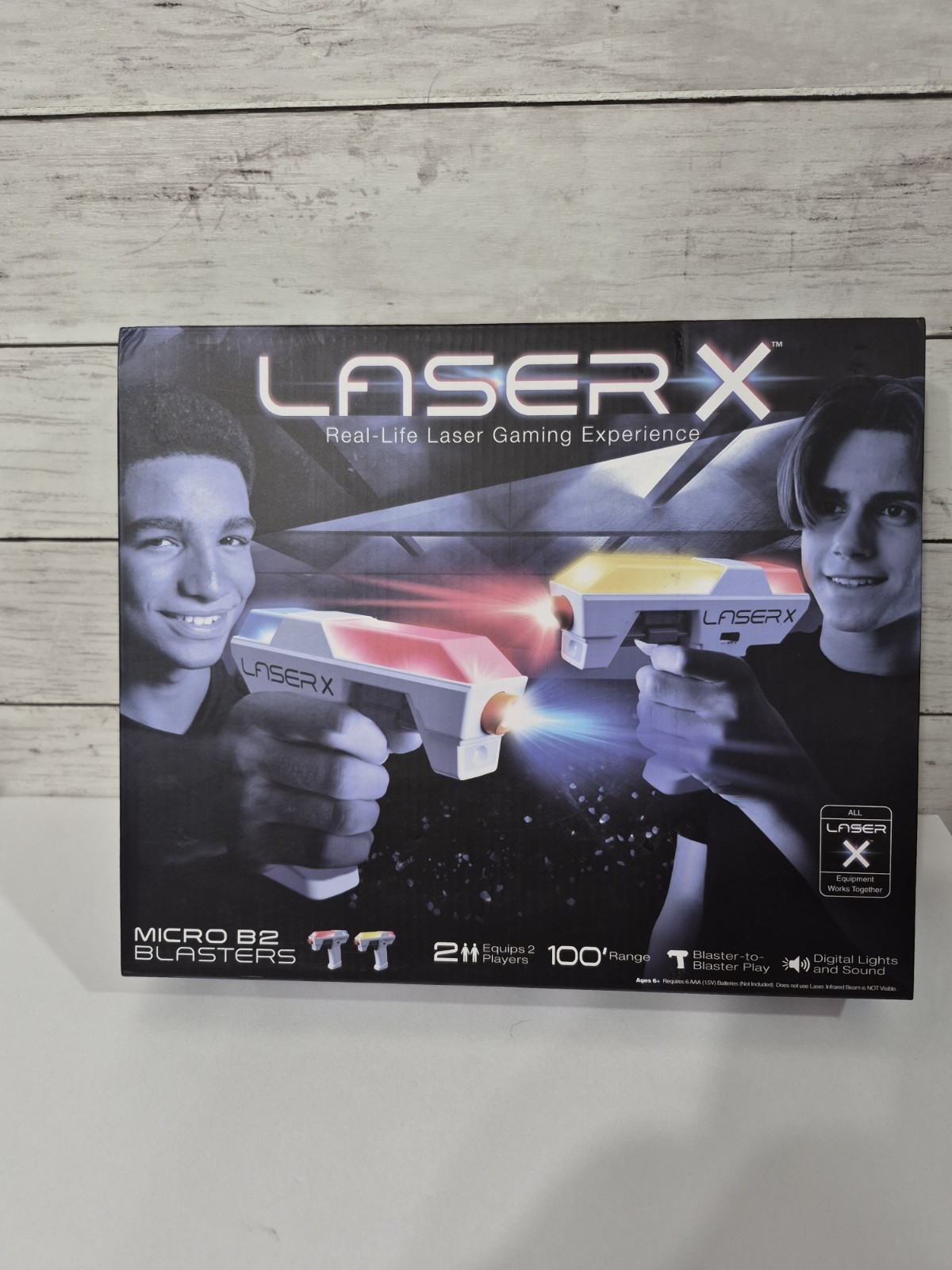 2 Guns Laser X Micro B2 Blasters Wireless Gaming 2 Players Laser Tag Set Toy