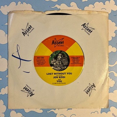 JON KODI AND YOU Ambitious Lost Without 7  Accent Records Modern Soul Boogie EX