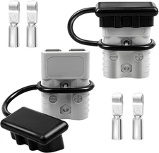 175A Battery Quick Connector 2 PCS Grey SB175 Plug 2-4 AWG Power Wire Kit