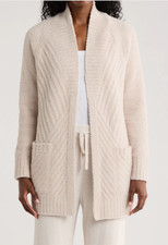 NEW, Barefoot Dreams CozyChic  Directional Ribbed Cardigan Size S MD1152