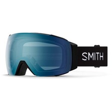 Smith I/O Mag Ski and Snow Goggles Black, ChromaPop Everyday Blue Mirror Bonus