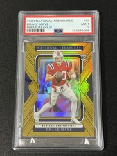 2024 National Treasures Premium  Gold  /10 Drake Maye Rookie Psa 9 Rare Rc