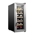 12 Bottle Thermoelectric Wine Cooler/Chiller - Stainless Steel - Counter Top .