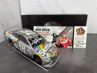 2020 Kyle Busch #18 Skittles Zombie/Texas Raced Win 1/24 Autographed