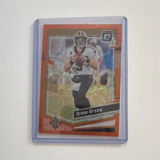 2023 Panini Donruss Optic Orange Scope Prizm Drew Brees #135/79 Saints
