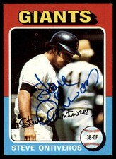 1975 Topps #483 Steve Ontiveros Signed Auto Autograph Giants           ID:164608