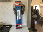 Vintage 36" Porcelain EX-LAX Thermometer / Sign ~ Drugstore ~ Minty