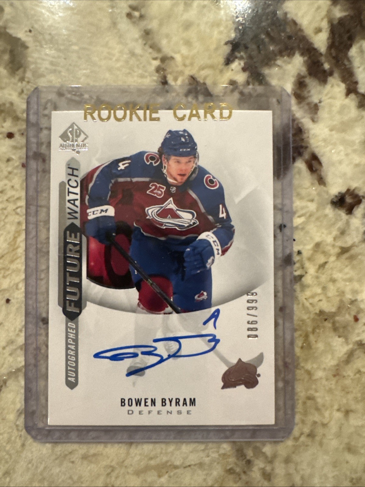 2020-21 NHL Upper Deck SP Authentic Bowen Byram Future Watch Auto /999 Rookie