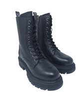 BIKKEMBERGS 25020A ANFIBIO ALLACCIATO NERO DONNA CARRO ARMATO