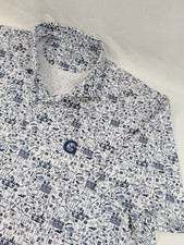 Johnnie O Performance Stretch Football Graphic Tailgate/Golf Polo XXL "G" LOGO