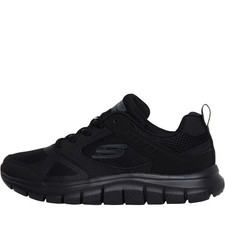 Image of SKECHERS Memory Foam Black Low Top Lace Up Trainers Sneakers UK 7,8,9,10 Men New