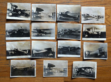 Lot of 15 Original Early Aviation Biplane Photos 1910s 1920s Aircraft