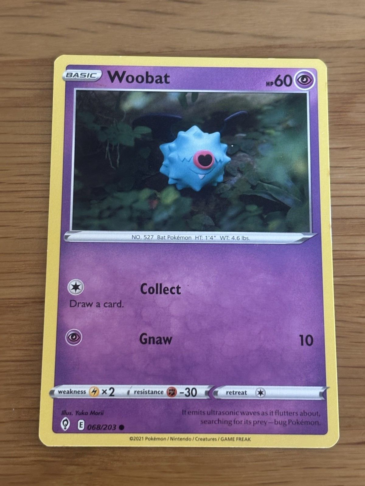 Woobat - 068/203 - Common Pokemon Card