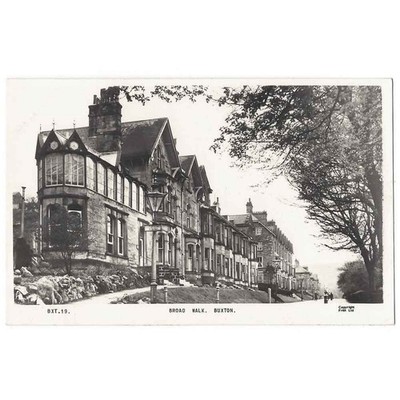 BUXTON Broad Walk, RP Postkarte von Frith #BXT19, unbenutzt