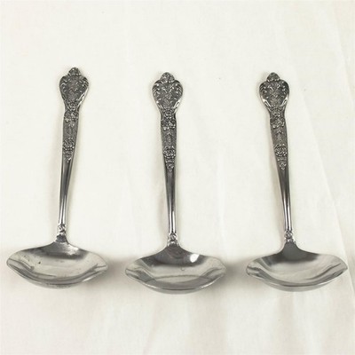 Set of 3 MSI Versailles Stainless Steel Gravy Ladles 6.5''