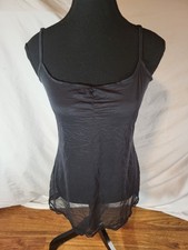 Vintage Y2K Victoria s Secret Small Sheer All Mesh Black Chemise Nighty USA