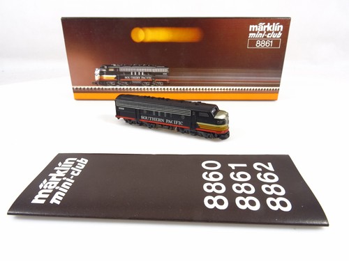 Märklin 8861 USA Diesellok F7 Southern Pacific schwarz, mit OVP, für Bastler | Condition: Als Ersatzteil / defekt