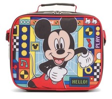 Disney Kids Mickey Mouse Insulated Lunch Box With Adjustable Shoulder Straps