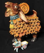 Solimene Vietri – Grande caprone ceramica vietrese – Capra, ariete vietri – CAS