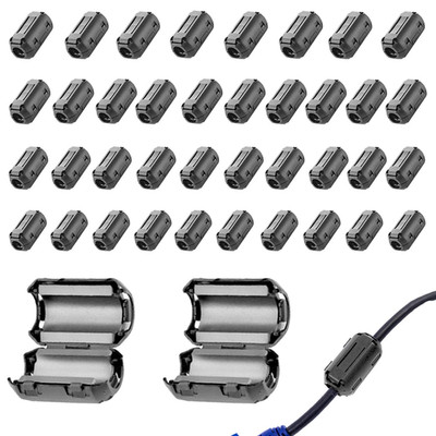 Ferritkerne Für Kabel, 40 Stück Entstörfilter Klappferrit 3.5/5/7/9Mm Mantelwell